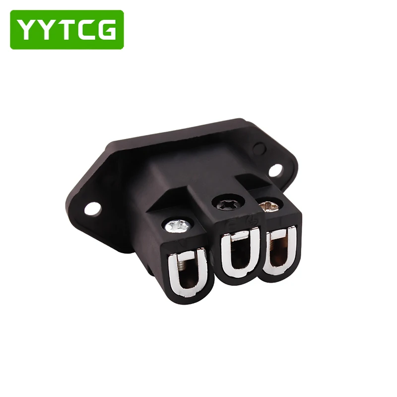 Rhodium Plated YYAUDIO AC IEC входное гнездо Чистая Медь позолоченная HIFI мощность - Цвет: Rhodium Plated