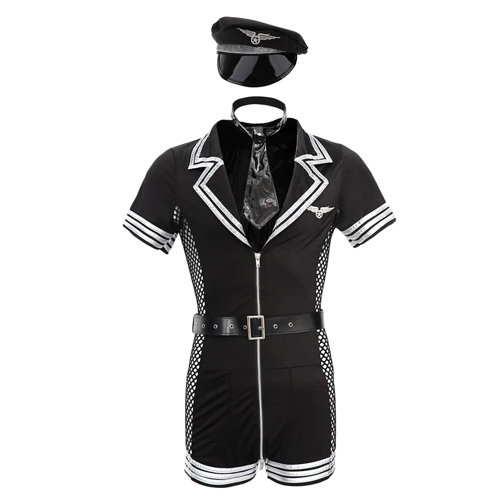 Боди с коротким рукавом шляпой галстуком и ремнем 4 шт. |