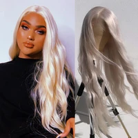 platinum blonde loose wave full lace human hair wigs for women 28 inch 13x6 lace front wig remy hair transparent lace wigs 150