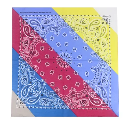 

55cm*55cm Cotton Scarf Square Paisley Head Scarf Women Men Hip Hop Bicycle Bandana Motorcycle Bandanas Headwear Scarves Hijab