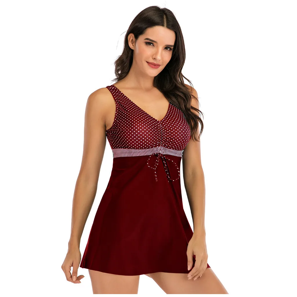 Женский купальник-танкини с высокой талией купальник-бикини женский купальный