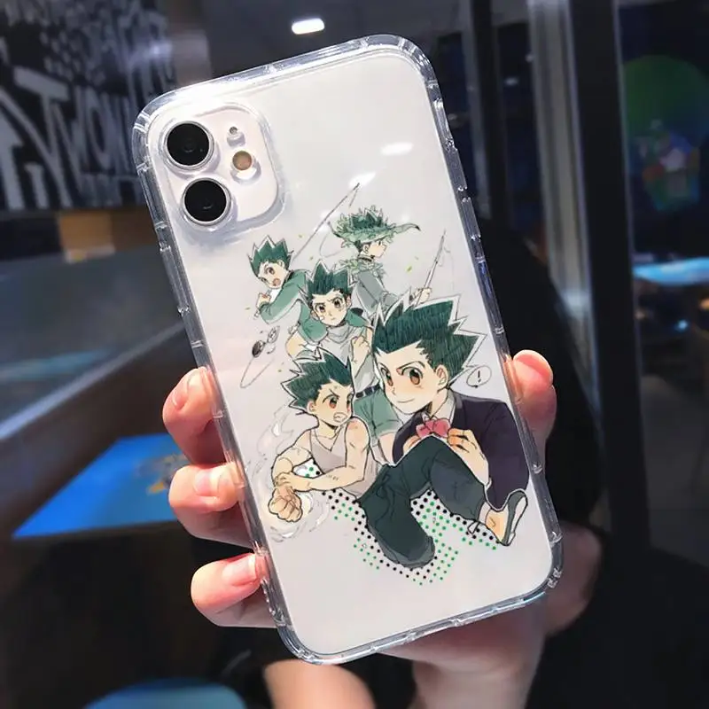 

Anime Hunter x Hunters Phone Case Transparent for iPhone 11 12 mini pro XS MAX 8 7 6 6S Plus X 5S SE 2020 XR