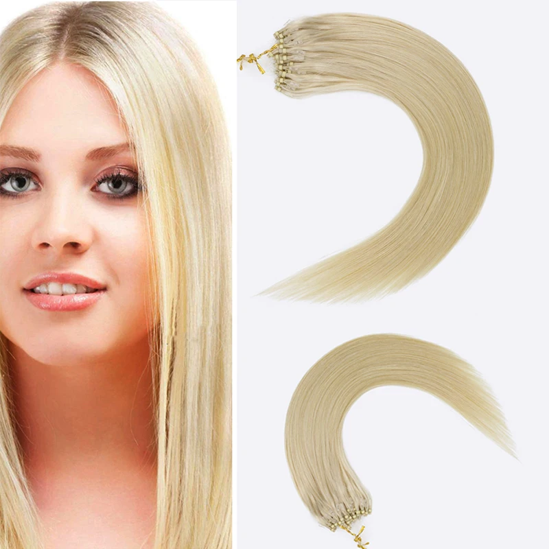 Toysww Straight Micro Loop Hair Extensions 14