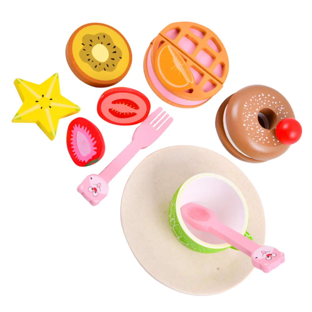 

1 Set Children Simulation Fruit Kitchenware Wooden Kids Kitchen Toys
