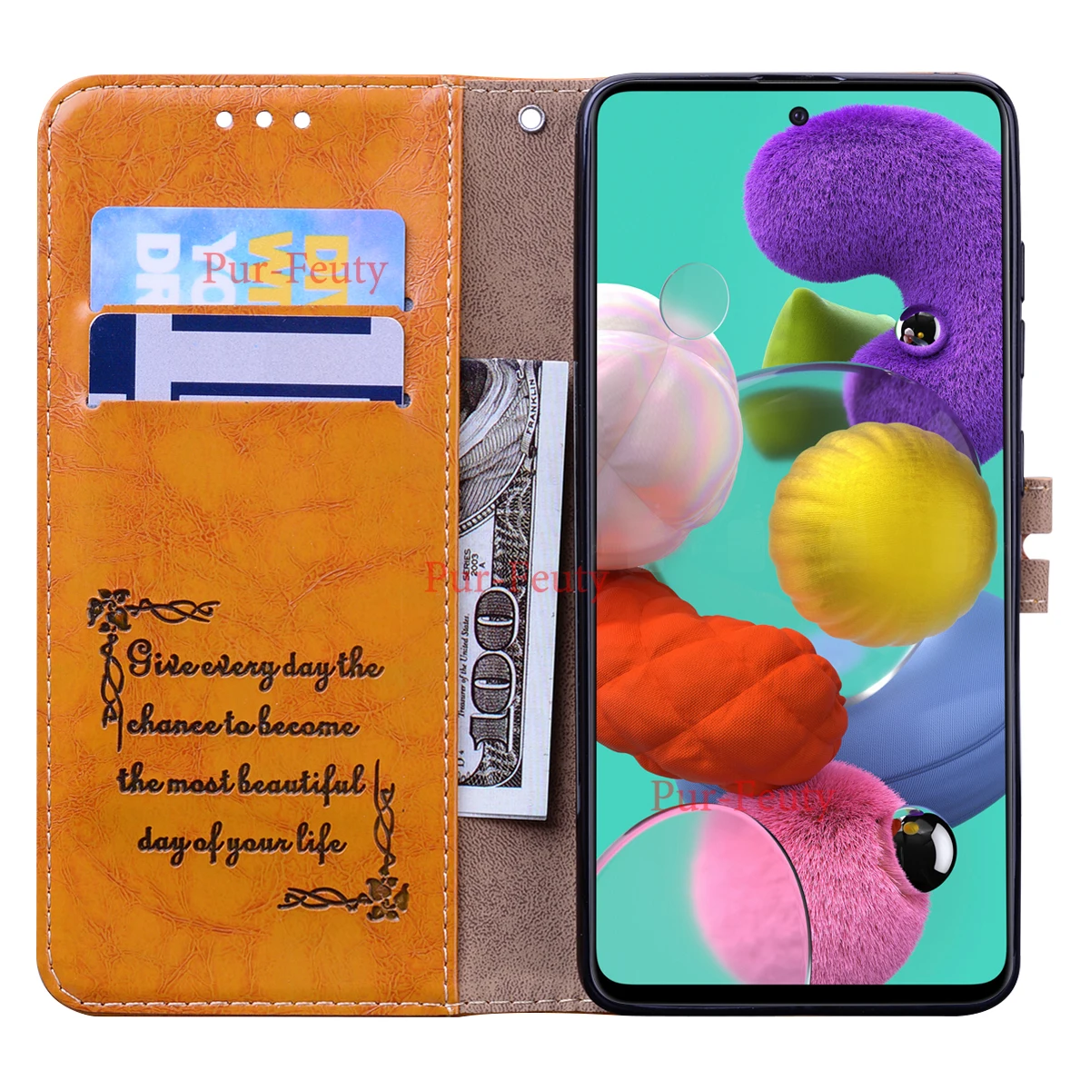 Кожаный чехол-бумажник в стиле ретро для Samsung Galaxy A01 A31 A41 M21 M31 A51 A71 A81 A91 S20 Plus A10 A10S A20