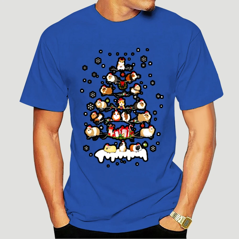 

Men t-shirt Merry Pigmas Funny Guinea Pig Christmas Tree Gift T Shirt Tshirt Women T Shirt 7969X