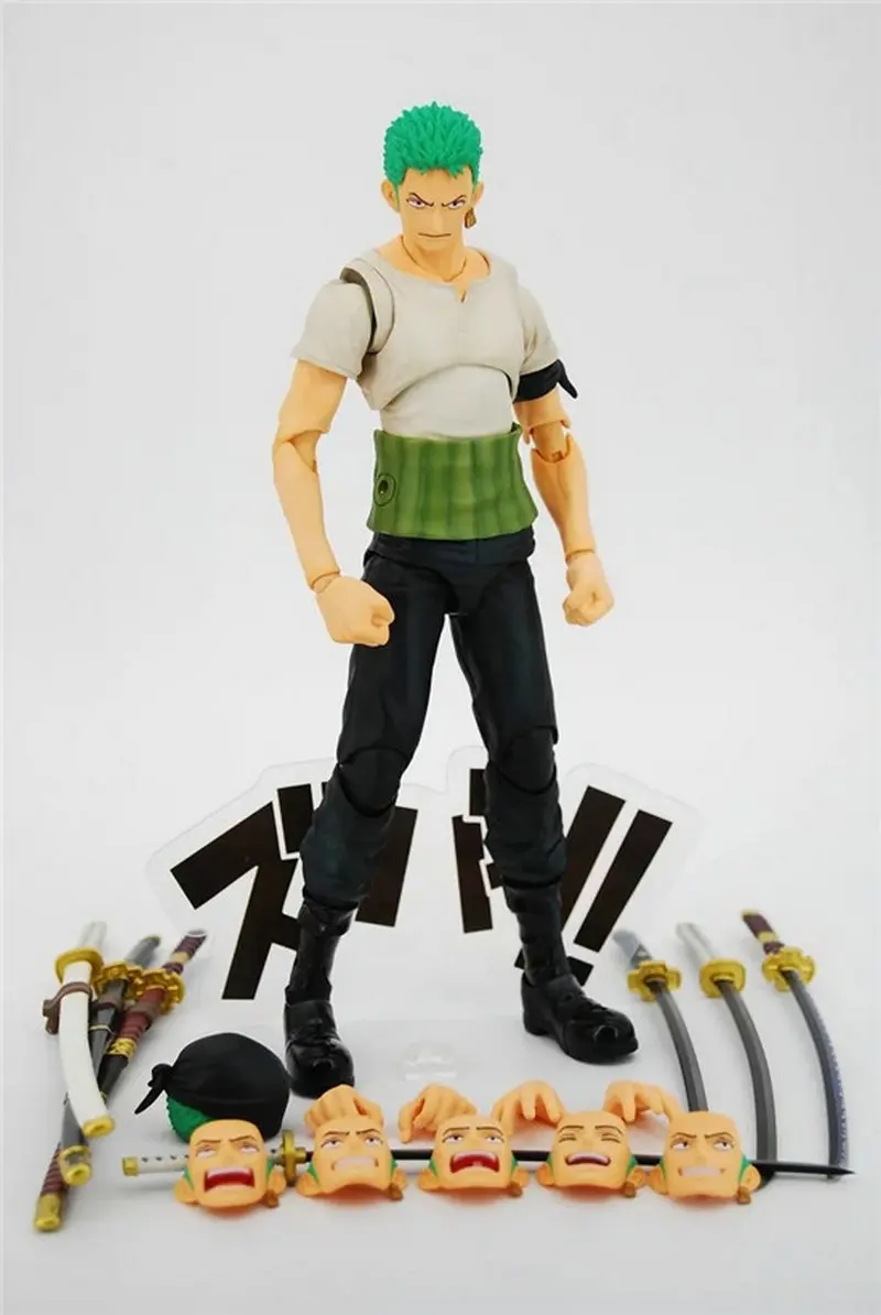 Подвижные герои-одна штука: Roronoa Zoro шарнир подвижная ПВХ фигурка Коллекционная