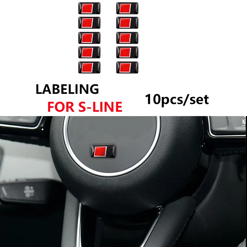 50 шт. Автомобильная наклейка для внутреннего интерьера автомобиля 3D эпоксидная