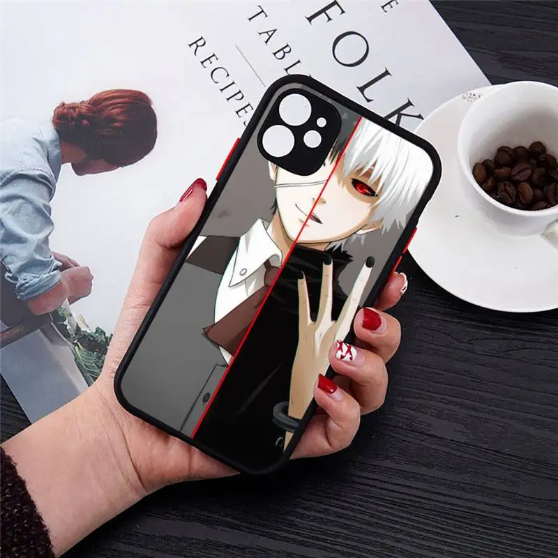 

Tokyo Ghouls Phone Cases matte transparent For black iPhone 7 8 x xs xr 11 12 pro plus max mini Clear Funda