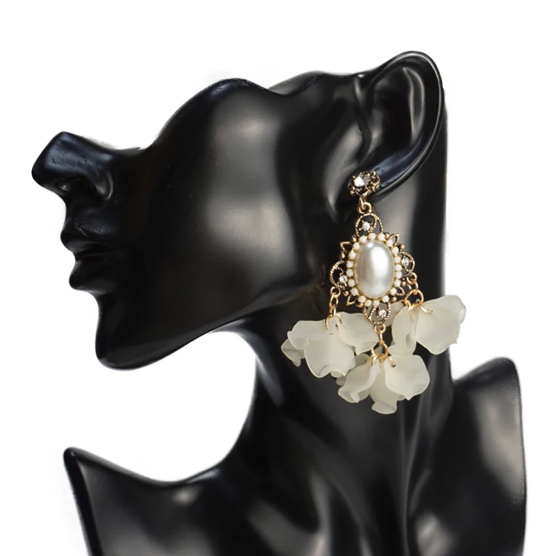M & G белый искусственный жемчуг готические Винтажные серьги женские Модные