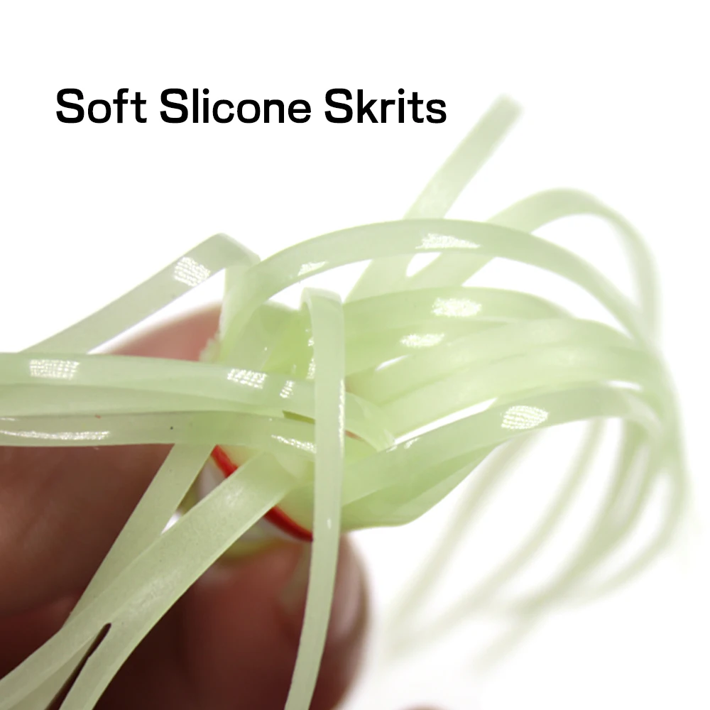 Яркие светящиеся рыболовные приманки большого размера для морской рыбалки 10 шт.