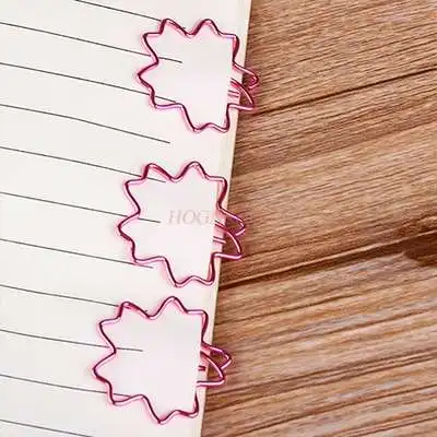 100 шт Сакура бумажный зажим мультфильм завод | Канцтовары для офиса и дома