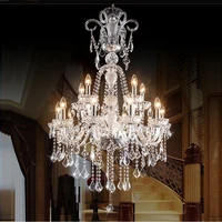 large chandelier lighting crystal foyer lights modern fashion living room dining hall complex staircase for living room lobby