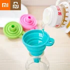Складная воронка Xiaomi Youpin, телескопический длинный Хоппер, креативный бытовой жидкий наполнитель, Мини силиконовая воронка, кухонные инструменты
