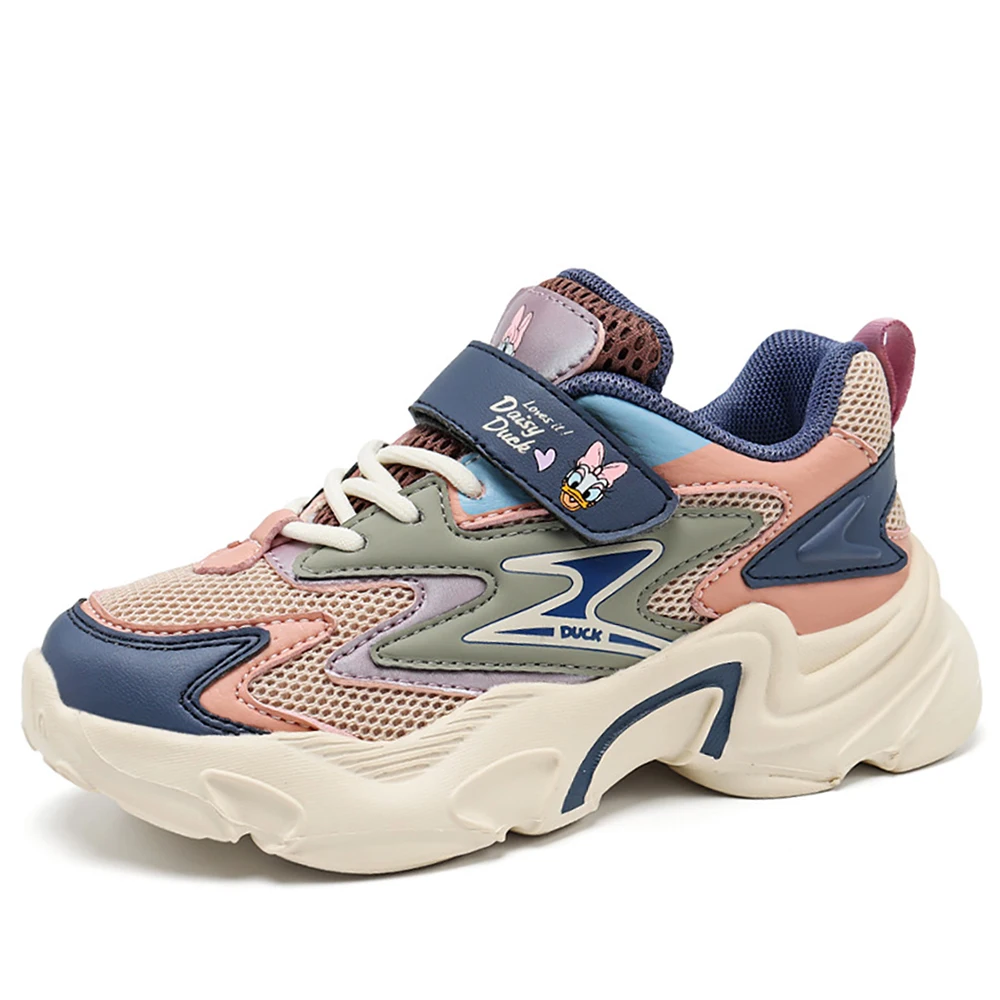 

Детские повседневные кроссовки Disney для мальчиков и девочек, дизайнерская обувь Дональд Дак соптс, детские Нескользящие кроссовки для бега ...