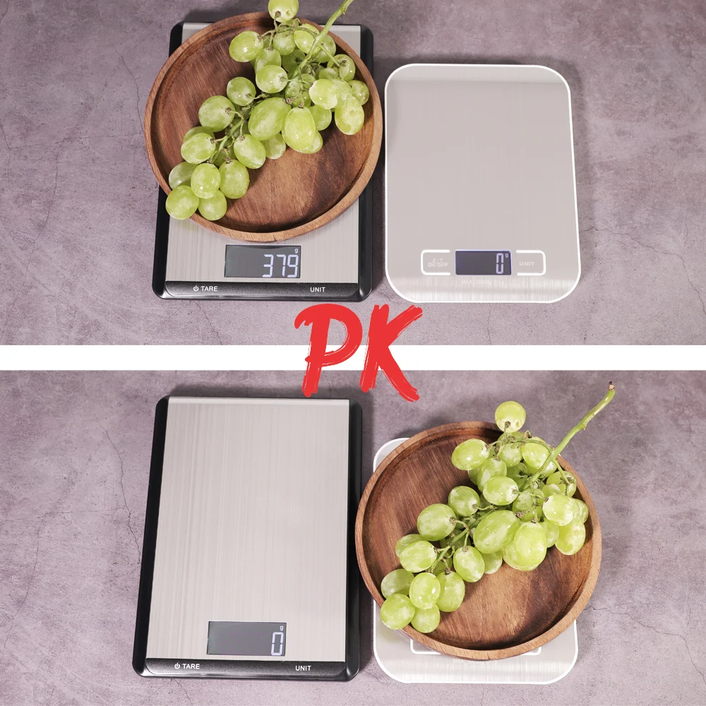 Цифровые кухонные весы точный безмен из закаленного стекла 22 фунта/10 кг ж/к экран