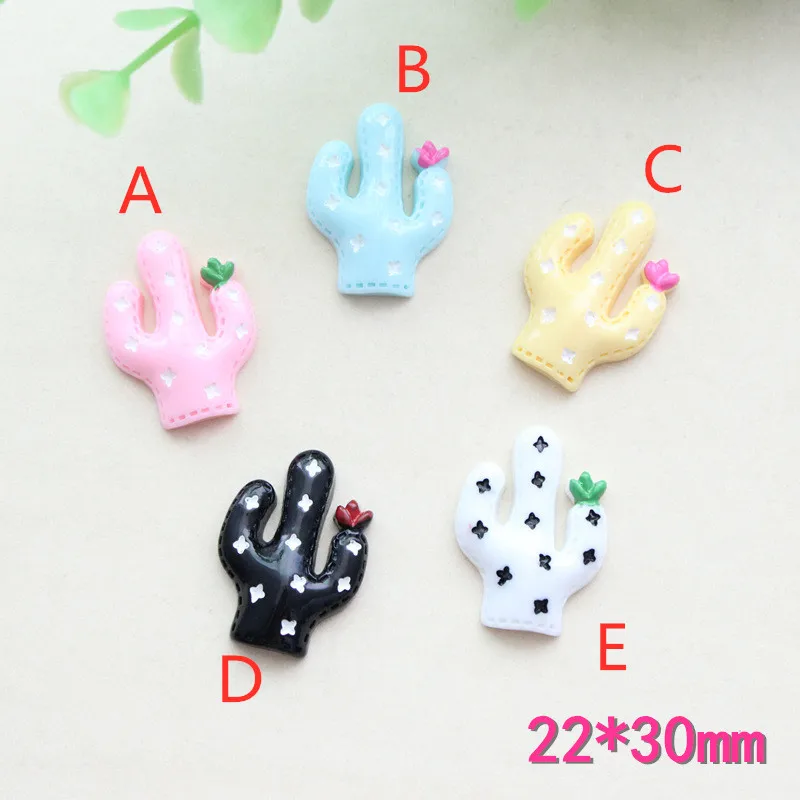 Кабошоны кабошоны кактуса в форме растения кактус Цветные Милые глиняные бусины