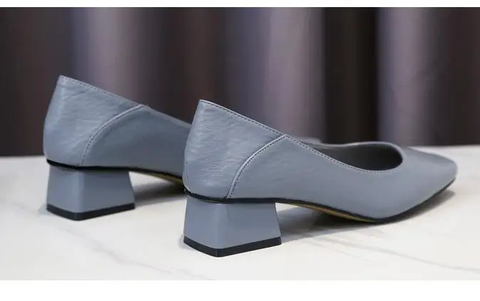 XGRAVITY New Retro Square Toe Short Heel Shoe Elegant Fashion Ladies Chunky Pumps Women Shoes Comfortable Female A250 | Обувь