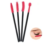 50 шт., одноразовые расчески для макияжа ресниц, силиконовая ресница