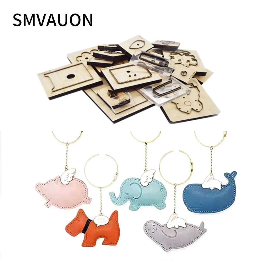 

Diy Wooden Mold 5 kinds of Animal Patterns Wood Cutting Die Pendant Mold Decoration Die Cut Scrapbooking Templat
