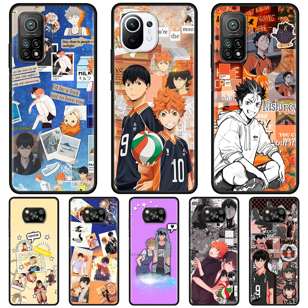

Phone Case For Xiaomi Mi 10T Pro 11 Lite 5G Note 10 11X 9T CC9 CC9E 8Lite 11 UItra 9 SE Back Cover Capa Japan Haikyuu Volleyball