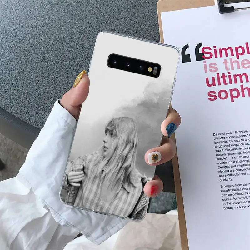 

YNDFCNB Folklore lyrics Phone Case for Samsung S10 S10e S8 S9 Plus S7 Edge Note10 9 8 Soft Transparent TPU cove fundas