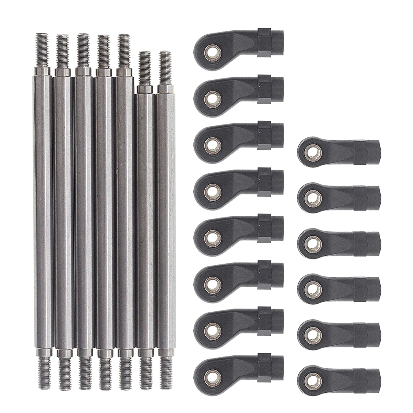 

7Pcs 1:10 Steering Linkage Stainless Steel Easy Install DIY RC Car Upgrade Parts Durable Lightweight Fit For Redcat Gen8