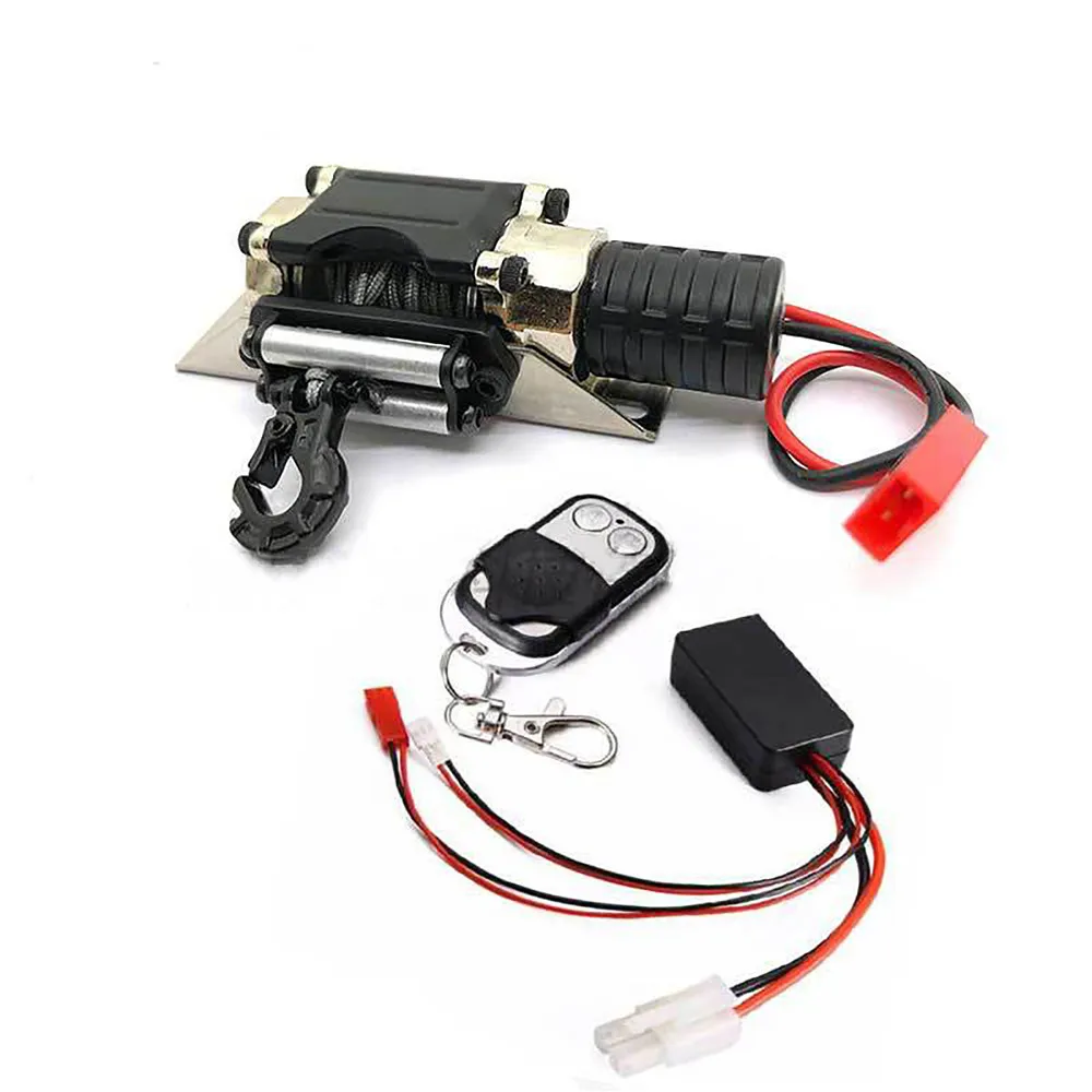 

Winch Traction with Controller for 1/10 Axial SCX10 90046 TRX4 Defender Redcat RC Car Parts Accessories
