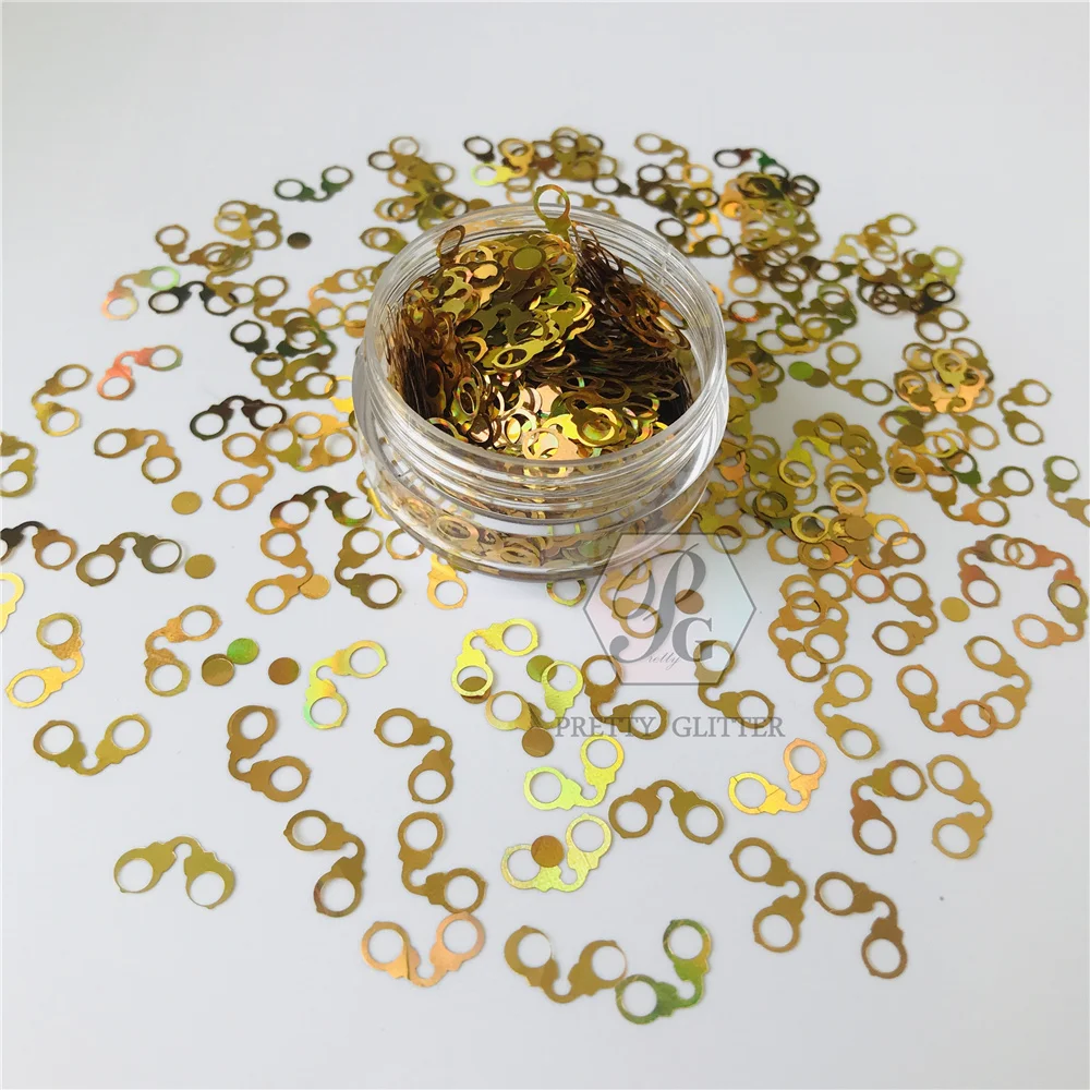 10-500 г голографические блестки в форме наручников | Красота и здоровье