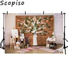 Scopiso дерево стена деревянная доска для рисования картинки портрета детей вечерние фотографии фоны для фотостудии