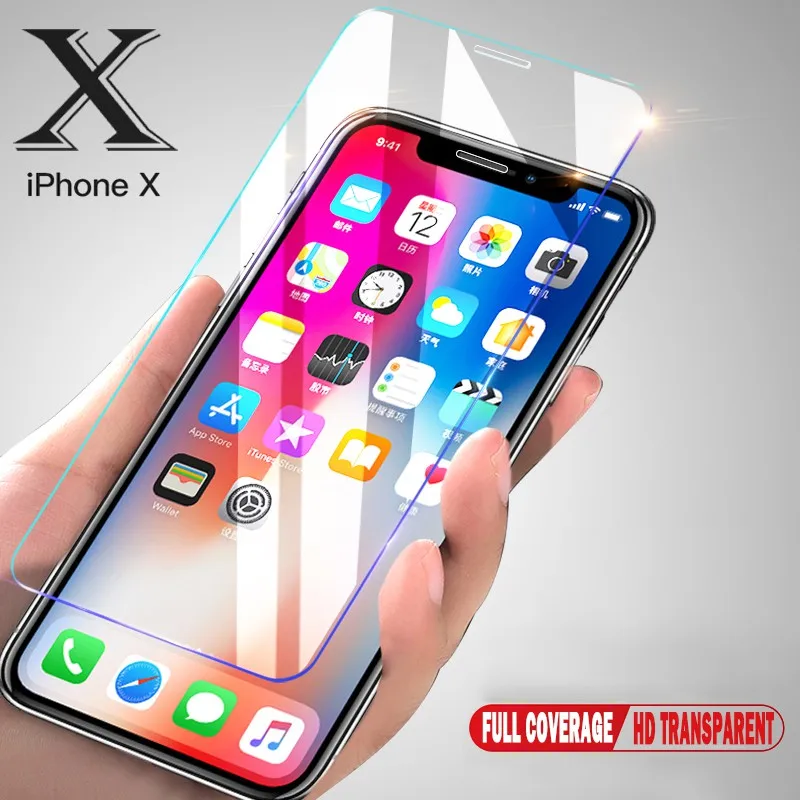 4 шт./2 шт. Защитное стекло для Iphone X XS 11 Pro Max XR 6 7 8 Plus SE 2020|Защитные стёкла и плёнки