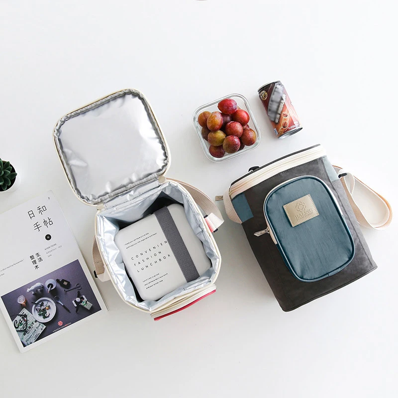 Термосумка-холодильник Женская Изолированная коробка для ланча Bento для пикника, еды, фруктов, напитков, мужской контейнер для сохранения свежести, чехол, аксессуары