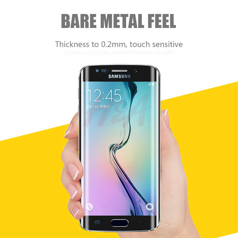 H& A 5D закругленные края полное покрытие Защитное стекло для samsung Galaxy S7 S6 Edge закаленное защитное стекло для экрана S7 Edge