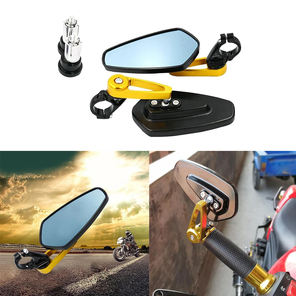 

Universal Motorcycle Rearview Mirrors CNC Aluminum Anti-glare Lenses for E-bikes