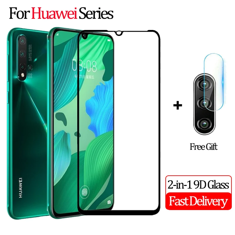 

2-in-1 Tempered Glass Huawei P30 Lite Camera Glass Protective Film Huawei Nova 5 5i Pro Screen Protector Huawei P 30 Lite Glass