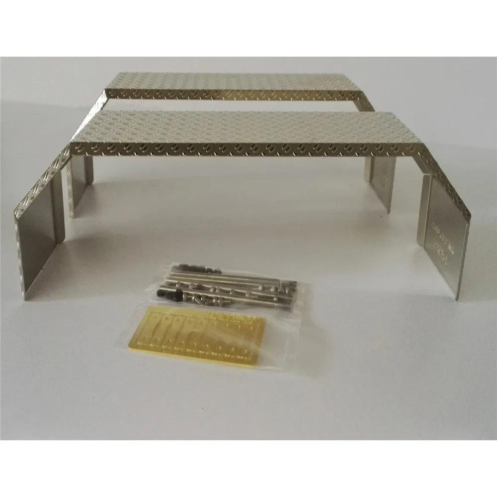 1 пара Противоскользящих двухосевых металлических задних крыльев для 1/14 Tamiya Scania