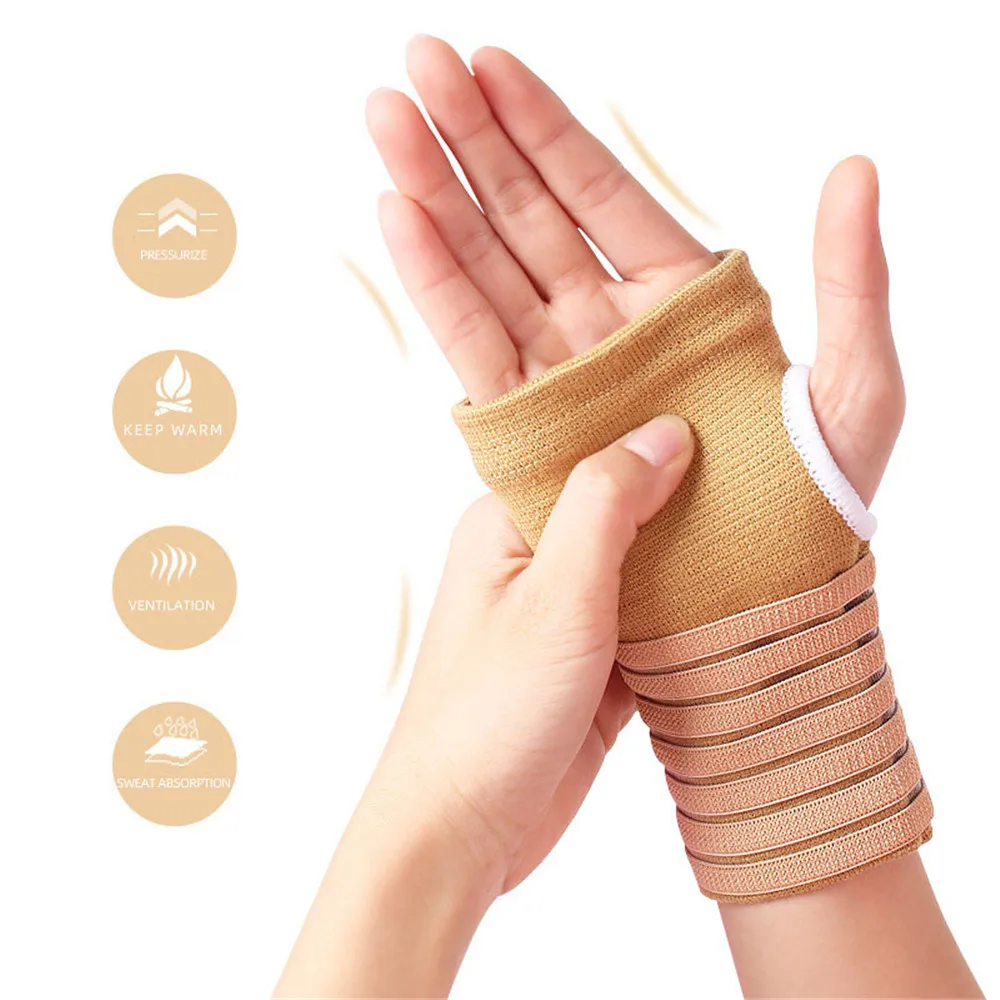 

1 Pair Elasticity Wrist Bandage Support Sportswear Arthritis Band Belt Outdoor Carpal Tunnel Hand Brace Accessories