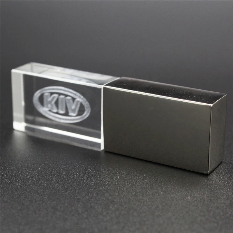 USB 2.0 O K IA металлический и стеклянный Автомобильный ключ модель флеш накопитель 4