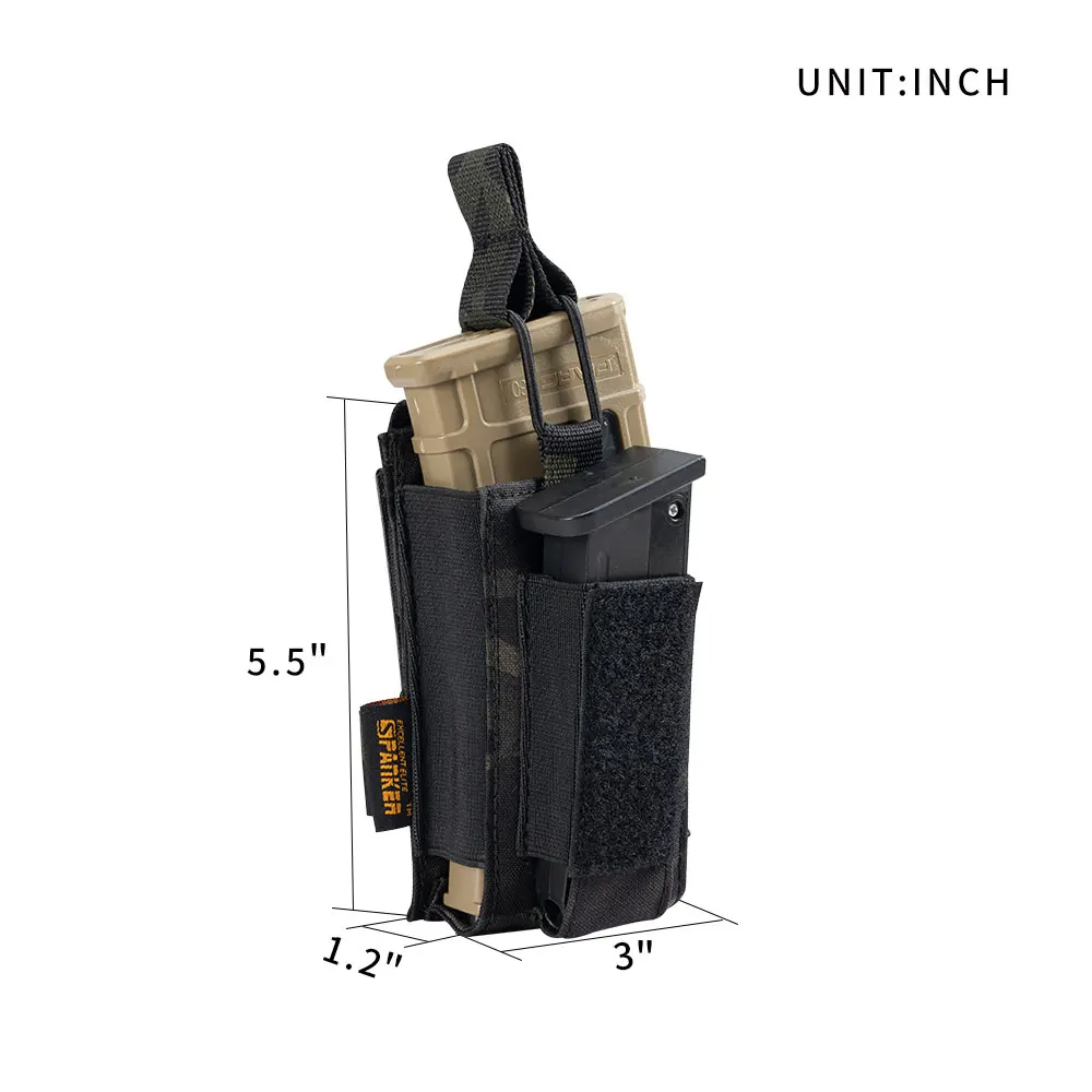 Отличный Элитный спанкер с открытым верхом одиночная Магнитная сумка для M4 M14 M16 AK