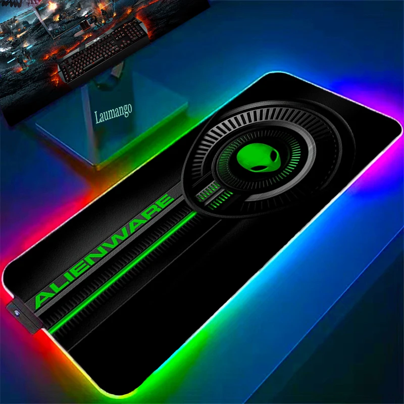 

Mousepad Anime Mouse Mats Xxl RGB Alienware Large Keyboard Gaming Pad Desk Mat Mausepad Gamer Carpet Diy Gamers Accessories Pc