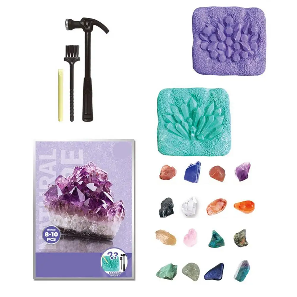 

Dig Kits For Kids Gemstones Crystal Mining Kit Educational Digging Toys Science Kit For Kids Excavate 8-10 Gems Mineralogy And G