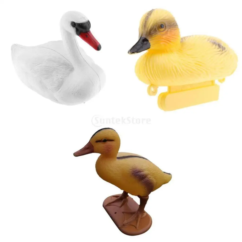 

Комплект из 3 предметов для малышей, Duckings плавающая приманка уток Кряква Пластик сад пруд садовый декор