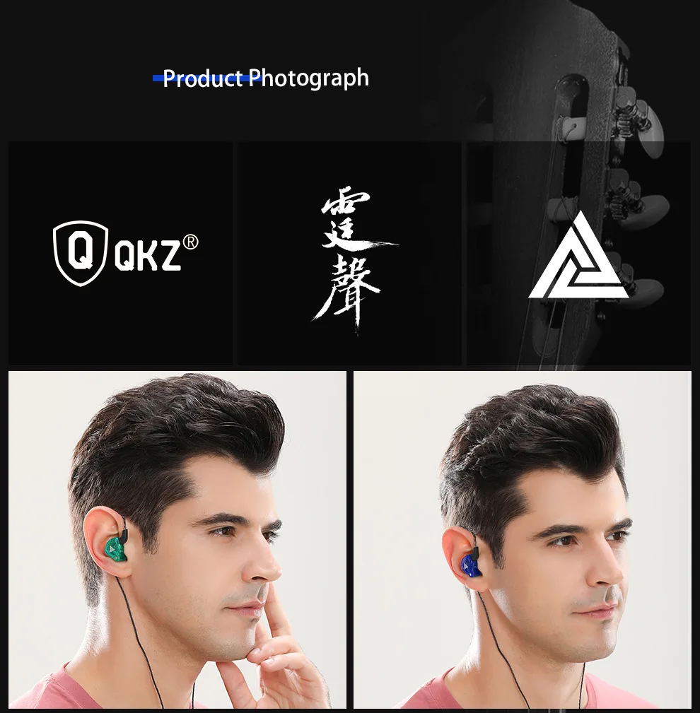 Оригинальные Медные Проводные Hi-Fi наушники QKZ AK6 с драйвером спортивные для бега