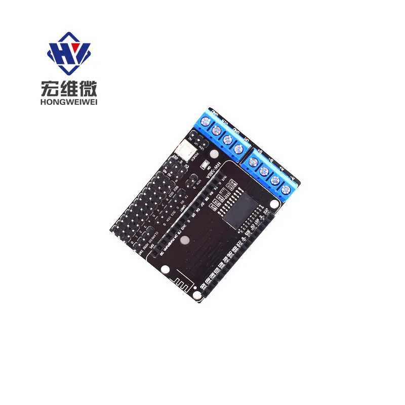 

Diymore L293D ESP8266 12E Diy Lua IOT Motor Drive Expansion Board for NodeMcu V2 Wireless RC Toy Wifi Smart Car Tracking Module