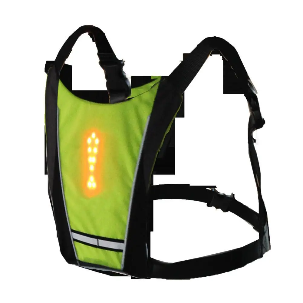 

LED Wireless cycling vest men20L MTB Bike Bag Safety LED Turn Signal Light Vest Bicycle Reflective Warning Vests Remote Control