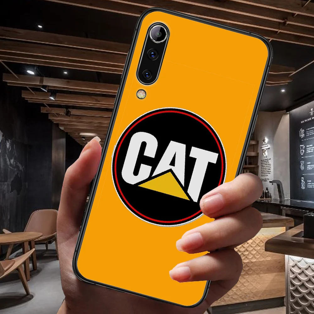

CAT Caterpillare Logo Phone Case For Xiaomi Mi Note 10 A3 9 MAX 3 A2 8 9 Lite Pro Ultra black Prime Tpu Cell Painting Shell Soft