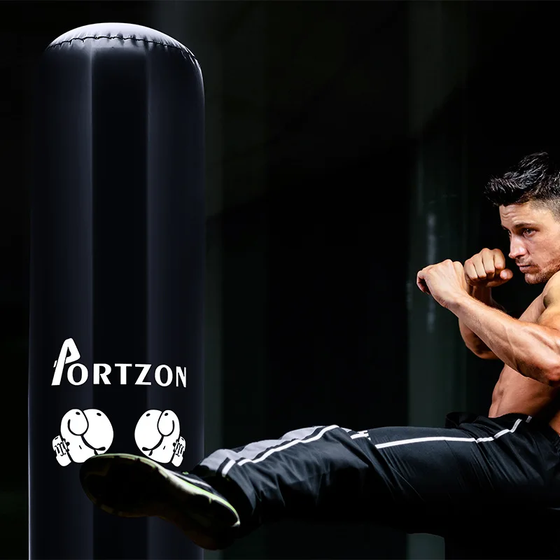 Горячий боксерский Пробивной мешок надувной утолщенный ПВХ для взрослых Фитнес