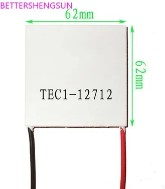 

Refrigeration sheet TEC1-12712 12V12A 40*40 temperature difference 70 degrees industrial-grade high-power refrigeration sheet