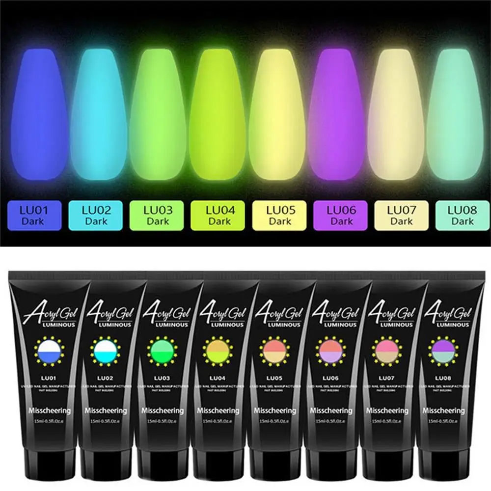 Хит продаж прозрачный гель для французского маникюра флуоресцентный цветной