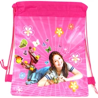 10pcslot soy luna theme drawstring loot bags girls kids favors gifts backpack decorations mochila birthday party event supplies